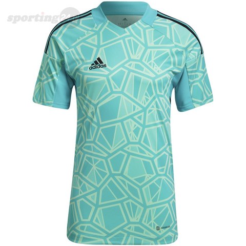 Koszulka męska Condivo 22 Goalkeeper Jersey Short Sleeve zielona HB1618 Adidas teamwear