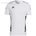 Koszulka męska adidas Condivo 22 Jersey V-neck biało-czarna HA6290 Adidas teamwear