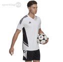 Koszulka męska adidas Condivo 22 Jersey V-neck biało-czarna HA6290 Adidas teamwear