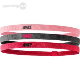 Opaski na włosy Nike Elastic 2.0 3 szt. różowa, fioletowa, różowa N1004529658OS Nike