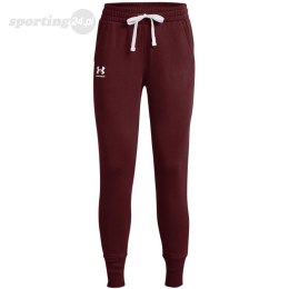 Spodnie damskie Under Armour Rival Fleece bordowe 1356416 690 Under Armour