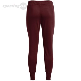 Spodnie damskie Under Armour Rival Fleece bordowe 1356416 690 Under Armour