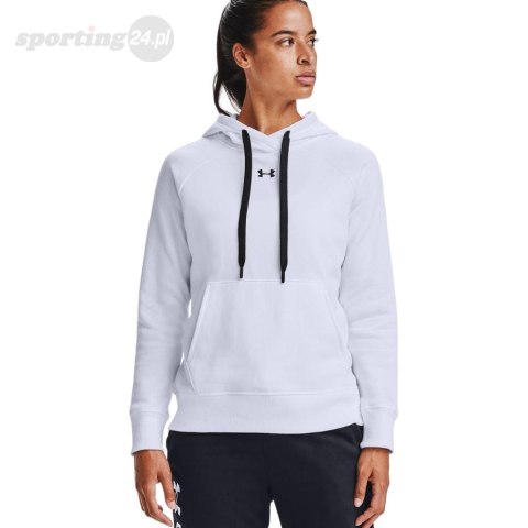 Bluza damska Under Armour Rival Fleece HB Hoodie biała 1356317 100 Under Armour