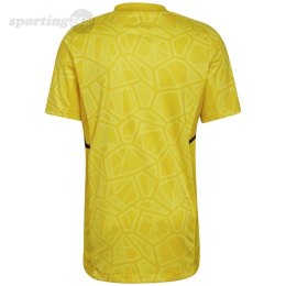 Koszulka męska adidas Condivo 22 Goalkeeper Jersey Short Sleeve żółta HF0138 Adidas teamwear