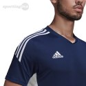 Koszulka męska adidas Condivo 22 Jersey V-neck granatowo-biała HA6291 Adidas teamwear