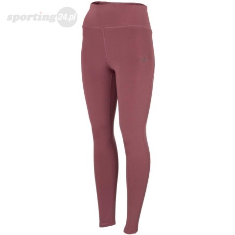 Legginsy funkcyjne damskie 4F burgund H4Z22 SPDF011 60S 4F