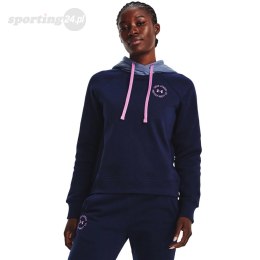 Bluza damska Under Armour Rival Fleece CB Hoodie granatowa 1373031 410 Under Armour