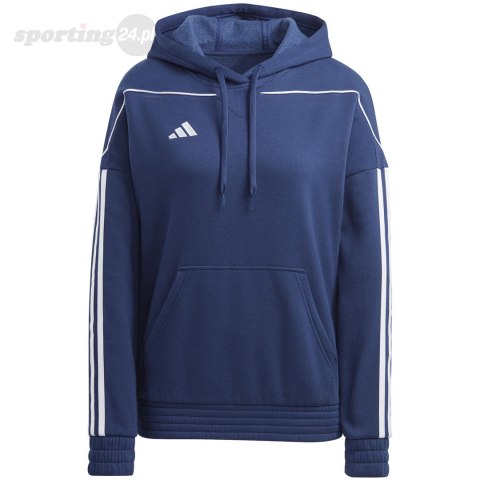 Bluza damska adidas Tiro 23 League Sweat Hoodie granatowo-biała HS3602 Adidas