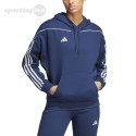 Bluza damska adidas Tiro 23 League Sweat Hoodie granatowo-biała HS3602 Adidas