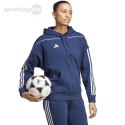 Bluza damska adidas Tiro 23 League Sweat Hoodie granatowo-biała HS3602 Adidas