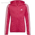 Bluza dla dzieci adidas Designed 2 Move 3-Stripes Hoodie Full Zip różowa HM4485 Adidas