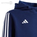 Bluza dla dzieci adidas Tiro 23 League Sweat Hoodie granatowo-biała HS3605 Adidas