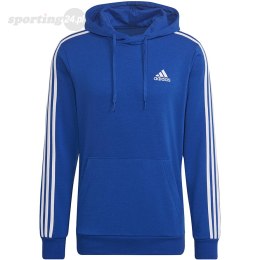 Bluza męska adidas Essentials 3-Stripes Hoodie niebieska HL2228 Adidas