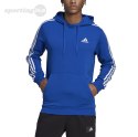 Bluza męska adidas Essentials 3-Stripes Hoodie niebieska HL2228 Adidas