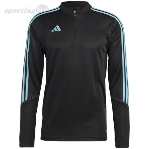 Bluza męska adidas Tiro 23 Club Training Top czarno-błękitna IC1580 Adidas