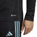 Bluza męska adidas Tiro 23 Club Training Top czarno-błękitna IC1580 Adidas