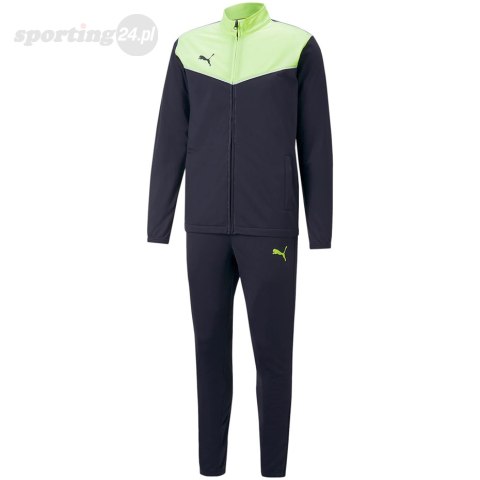 Dres męski Puma individualRISE Tracksuit czarno-zielony 657534 47 Puma