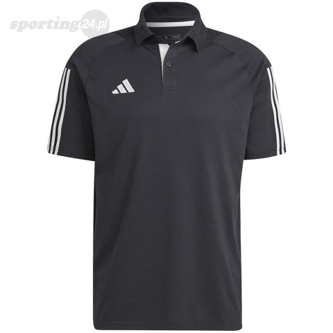 Koszulka męska adidas Tiro 23 Competition Polo czarna HK8051 Adidas teamwear