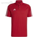 Koszulka męska adidas Tiro 23 Competition Polo czerwona HI3049 Adidas teamwear