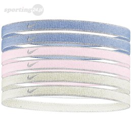 Opaski na włosy Nike 6 szt. Swoosh Sport metalic-fioletowa, różowa, żółta N1002008511OS Nike