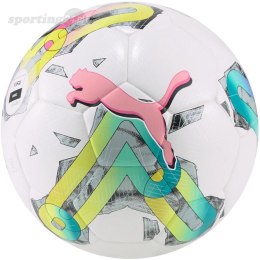 Piłka nożna Puma Orbita 4 HYB FIFA Basic biało-zielono-różowa 83781 01 Puma