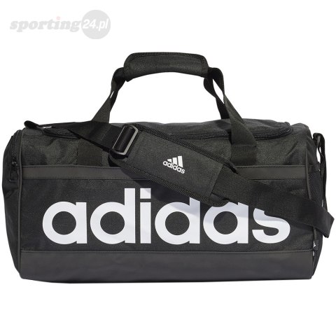 Torba adidas Essentials Linear Duffel Medium czarno-biała HT4743 Adidas