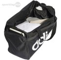 Torba adidas Essentials Linear Duffel Medium czarno-biała HT4743 Adidas