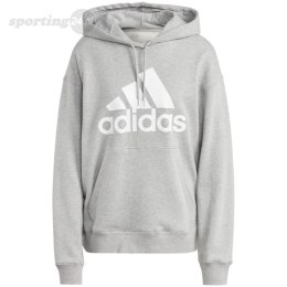 Bluza damska adidas Essentials Big Logo Oversized French Terry Hoodie szara IC9865 Adidas