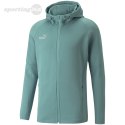 Bluza męska Puma teamFINAL Casuals Hooded Jkt zielona 657383 34 Puma