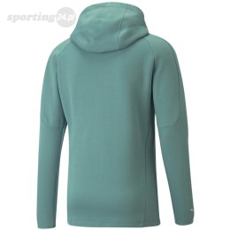 Bluza męska Puma teamFINAL Casuals Hooded Jkt zielona 657383 34 Puma