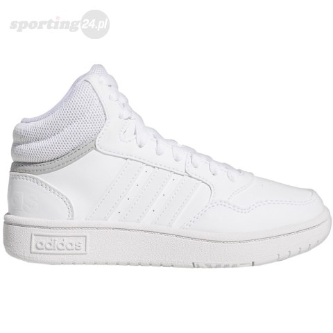 Buty dla dzieci adidas Hoops Mid białe GW0401 Adidas