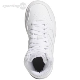 Buty dla dzieci adidas Hoops Mid białe GW0401 Adidas