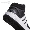 Buty dla dzieci adidas Hoops Mid czarne GW0402 Adidas