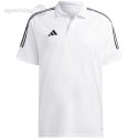 Koszulka męska adidas Tiro 23 League Polo biała HS3580 Adidas teamwear