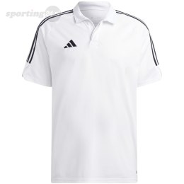 Koszulka męska adidas Tiro 23 League Polo biała HS3580 Adidas teamwear