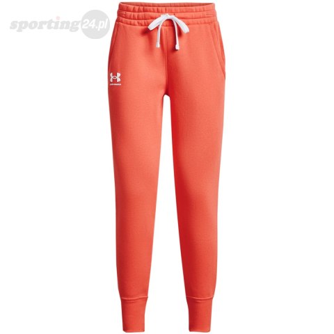 Spodnie damskie Under Armour Rival Fleece pomarańczowe 1356416 877 Under Armour