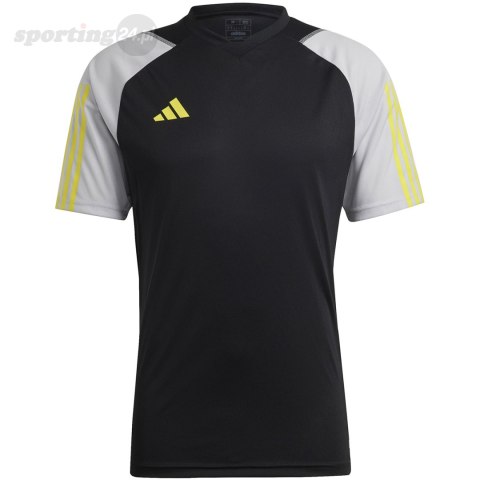 Koszulka męska adidas Tiro 23 Competition Jersey czarno-szara HU1295 Adidas teamwear