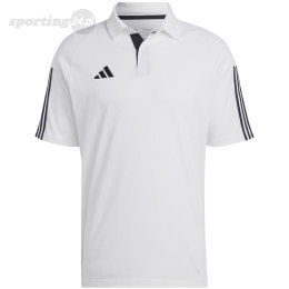 Koszulka męska adidas Tiro 23 Competition Polo biała IC4575 Adidas teamwear