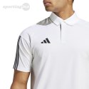 Koszulka męska adidas Tiro 23 Competition Polo biała IC4575 Adidas teamwear