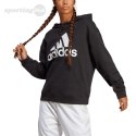 Bluza damska adidas Essentials Big Logo Oversized French Terry Hoodie czarna HR4934 Adidas