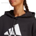 Bluza damska adidas Essentials Big Logo Oversized French Terry Hoodie czarna HR4934 Adidas