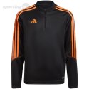 Bluza dla dzieci adidas Tiro 23 Club Training Top czarno-pomarańczowa HZ0186 Adidas