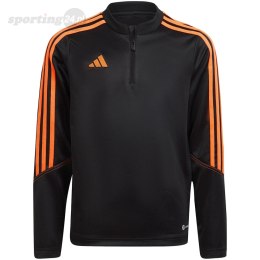 Bluza dla dzieci adidas Tiro 23 Club Training Top czarno-pomarańczowa HZ0186 Adidas