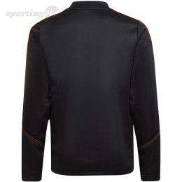 Bluza dla dzieci adidas Tiro 23 Club Training Top czarno-pomarańczowa HZ0186 Adidas