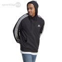 Bluza męska adidas Essentials French Terry 3-Stripes Hoodie czarna IC0435 Adidas