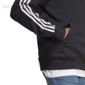 Bluza męska adidas Essentials French Terry 3-Stripes Hoodie czarna IC0435 Adidas