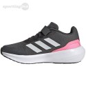 Buty dla dzieci adidas RunFalcon 3.0 EL K szaro-różowe HP5873 Adidas