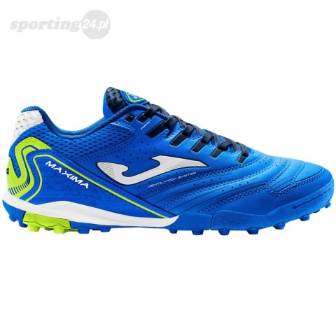 Buty piłkarskie Joma Maxima 2304 Turf niebiesko-zielone fluor MAXS2304TF Joma