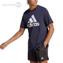 Koszulka męska adidas Essentials Single Jersey 3-Stripes Tee granatowa IC9348 Adidas