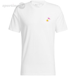 Koszulka męska adidas Lil Stripe Spring Break Graphic Short Sleeve Basketball Tee biała IC1868 Adidas